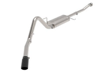 Load image into Gallery viewer, aFe Exhaust Ford F150/EcoBoost (2019-2022) 3" to 3.5" Apollo GT Series in 409 Stainless Steel w/ Single Tip &amp; Muffler - Black Single Tip Alternate Image