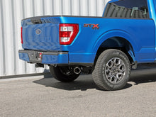 Load image into Gallery viewer, aFe Exhaust Ford F150/EcoBoost (2019-2022) 3" to 3.5" Apollo GT Series in 409 Stainless Steel w/ Single Tip &amp; Muffler - Black Single Tip Alternate Image