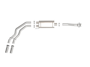 aFe Exhaust Ford F150/EcoBoost (2019-2022) 3" to 2.5" Rebel Series in 409 Stainless Steel w/ Dual Tip