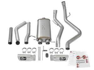 aFe Exhaust Chevy Silverado / GMC Sierra 1500 (2009-2018) 3" Mach Force-Xp Series in 409 Stainless Steel w/ Dual Tips