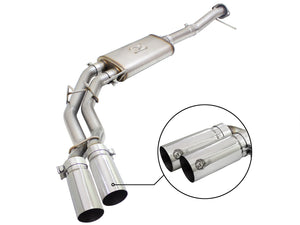aFe Exhaust Ford F150 (2009-2014) 3" to 2.5" Rebel Series in 409 Stainless Steel w/ Dual Tips