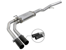 Load image into Gallery viewer, aFe Exhaust GMC Sierra 1500 (2009-2018) Limited (2019-2019) 3&quot; to 2.5&quot; Rebel Series in 409 Stainless Steel w/ Dual Tips Alternate Image