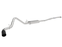 Load image into Gallery viewer, aFe Exhaust Chevy Silverado / GMC Sierra 1500 L4 (2019-2022) 3" Apollo GT Series in 409 Stainless Steel w/ Single Tip - Black Single Tip Alternate Image