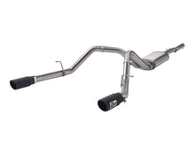 Load image into Gallery viewer, aFe Exhaust Chevy Silverado / GMC Sierra 1500 (2009-2018) 3" Apollo GT Series in 409 Stainless Steel w/ Dual Tips - Black Dual Tips Alternate Image