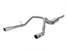 Load image into Gallery viewer, aFe Exhaust Chevy Silverado / GMC Sierra 1500 (2009-2018) 3" Apollo GT Series in 409 Stainless Steel w/ Dual Tips - Polished Dual Tips Alternate Image