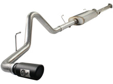 Load image into Gallery viewer, aFe Exhaust Toyota Tundra (2010-2021) 3" Mach Force-Xp Series in 409 Stainless Steel w/ Single Tip - Black Single Tip Alternate Image