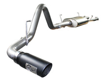 Load image into Gallery viewer, aFe Exhaust Toyota Tundra (2007-2009) 2.5" to 3" Mach Force-Xp Series in 409 Stainless Steel w/ Single Tip - Black Single Tip Alternate Image