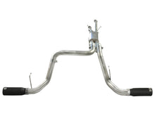 Load image into Gallery viewer, aFe Exhaust Toyota Tundra (2010-2021) 2.5" to 3" Mach Force-Xp Series in 409 Stainless Steel w/ Dual Tip - Black Dual Tip Alternate Image