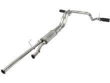 Load image into Gallery viewer, aFe Exhaust Toyota Tundra (2010-2021) 2.5" to 3" Mach Force-Xp Series in 409 Stainless Steel w/ Dual Tip - Black Dual Tip Alternate Image