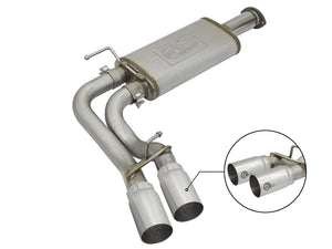 aFe Exhaust Toyota Tacoma (2016-2023) 3" to 2.5" Rebel Series in 409 Stainless Steel w/ Dual Tip