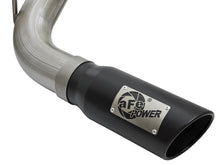Load image into Gallery viewer, aFe Exhaust Nissan Titan (2017-2023) 2.5" to 3.5" Mach Force-Xp Series in 409 Stainless Steel w/ Single Tip - Black Single Tip Alternate Image