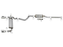 Load image into Gallery viewer, aFe Exhaust Jeep Wrangler JK (2007-2018) 2.5" Rebel Series in 409 Stainless Steel w/ Front &amp; Rear Muffler Alternate Image