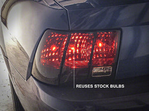 Raxiom Tail Lights Ford Mustang SN95 (1999-2004) Icon LED or OE Style