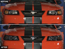 Load image into Gallery viewer, Raxiom Projector Headlights Ford Mustang SN95 (99-04) [Dual LED Halo] Chrome Housing/ Clear Lens or Black Housing/ Smoked Lens Alternate Image