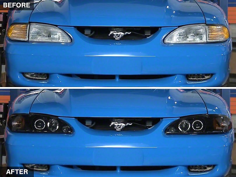 Raxiom Projector Headlights Ford Mustang SN95 (94-98) [LED Halo