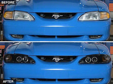 Load image into Gallery viewer, Raxiom Projector Headlights Ford Mustang SN95 (94-98) [LED Halo] Black Housing/ Smoked Lens Alternate Image