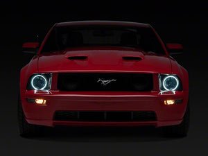 Raxiom Projector Headlights Ford Mustang S197 w/ Factory Halogen (05-09) Black Housing/ Clear or Smoked Lens