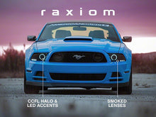 Load image into Gallery viewer, Raxiom Projector Headlights Ford Mustang S197 w/ Factory HID (13-14) [LED Halo] Black Housing/ Clear or Smoked Lens Alternate Image