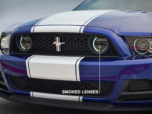 Raxiom Fog Lights Ford Mustang GT (2013-2014) [CCFL Halo] Smoked Lenses