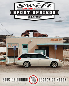 314.25 Swift Spec-R Lowering Springs Subaru Legacy GT (2005-2009) 4F007 - Redline360