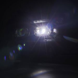 1075.00 AlphaRex Dual LED Projector Headlights Dodge Ram 2500 (2019-2021) LUXX Series w/ Sequential Turn Signal - Alpha Black / Black - Redline360