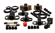 Load image into Gallery viewer, Energy Suspension Hyper-Flex Master Bushing Set Ford Mustang [No Transmission Mount] (94-98) Red or Black - Black Alternate Image