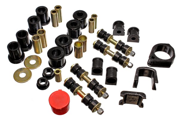 Energy Suspension 66-72 Oldsmobile Cutlass/442/F-85/Europa Red Hyper-flex Master Bushing Set main image 1