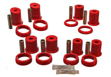 Load image into Gallery viewer, Energy Suspension Rear Differential Bushings w/ Thrust Washer Ford Mustang (79-98) Red or Black - Red Alternate Image