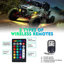Load image into Gallery viewer, Xprite Discovery Series Multi-Color RGB LED Rock Lights w/ Remote or Bluetooth - 10pcs / 6pcs / 8pcs - 6pcs Alternate Image
