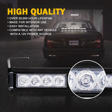 Load image into Gallery viewer, 79.99 Xprite 35.5" G2 LED Traffic Advisor Strobe Light Bar with Suction Cup Brackets - White/Amber/Red-Blue/Combo - Redline360 Alternate Image