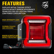 Load image into Gallery viewer, 225.99 Xprite LED Tail Lights Jeep Wrangler JL (2018-2019-2020) X-Pro Infinity Series - Redline360 Alternate Image