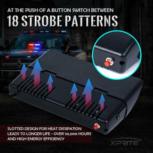 Load image into Gallery viewer, Xprite Dash/Windshield LED Strobe Lights [Undercover Series] Multiple Light Color Option - Blue Alternate Image