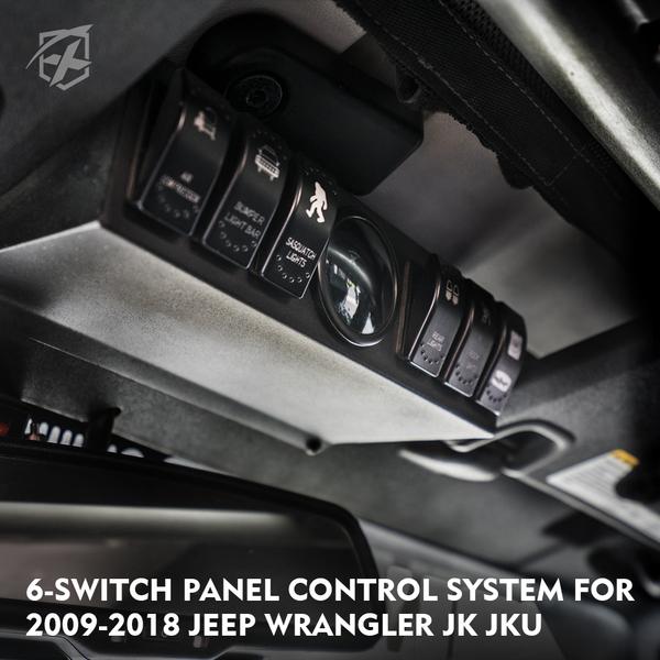 Xprite Rocker Switch Xprite G3 6 Rocker Switch Panel With Digital Voltmeter Jeep Wrangler J
