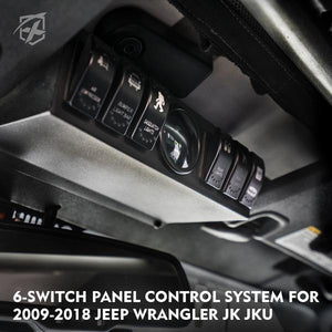 143.99 Xprite G3 6 Rocker Switch Panel With Digital Voltmeter Jeep Wrangler  JK/JKU (2009-2018) CS-6SWITCH-G3 - Redline360