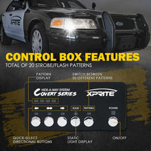 Load image into Gallery viewer, Xprite Covert 4 Series Hide-A-Way LED Strobe Lights - White / White-Amber / Amber - White Alternate Image