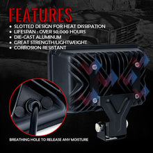 Load image into Gallery viewer, Xprite 6100 Evolution 4x6" CREE LED Headlight with Sunrise Type DRL - 1pc / 2pc / 4pc - 1pc Alternate Image