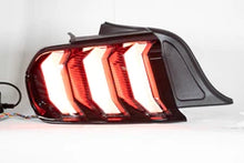 Load image into Gallery viewer, Winjet LED Tail Lights Ford Mustang S550 (15-23) Euro Style Clear Lens With Sequential Turn Signals - Gloss Black CTRNG0680 - Gloss Black / Clear Alternate Image