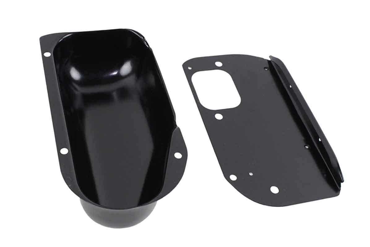 Kentrol Wiper Motor Cover Jeep Wrangler CJ (19761986) Polished or Bla