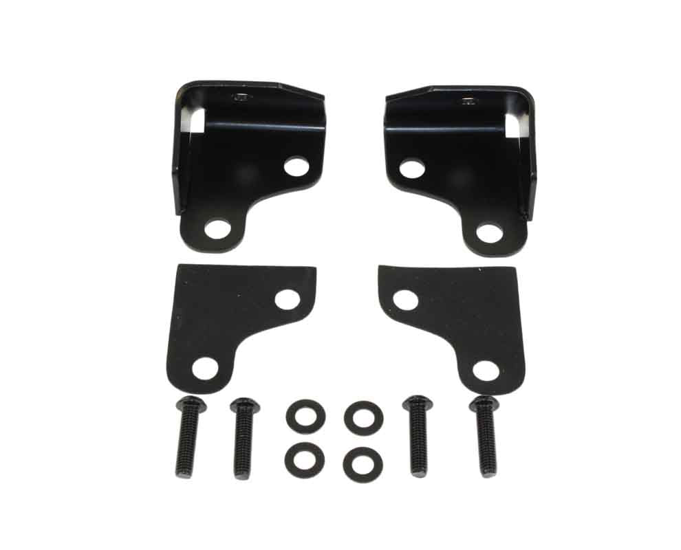 Jeep JK Windshield Supports Pair 07-18 Wrangler JK Polished Silver Kentrol main image 0