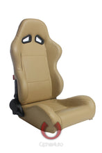 Load image into Gallery viewer, 379.00 Cipher Auto Leatherette Seats (Tan - Sold as a Pair - Reclining) CPA1001PBG - Redline360 Alternate Image