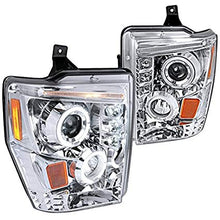 Load image into Gallery viewer, 199.95 Spec-D Projector Headlights Ford F250 F350 F450 (08-10) Dual Halo LED - Black or Chrome - Redline360 Alternate Image