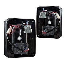 Load image into Gallery viewer, Winjet LED Tail Lights Jeep Wrangler (2007-2016) Gloss Black / Red / Smoke - Black / Clear Alternate Image