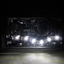 Load image into Gallery viewer, 139.95 Spec-D Projector Headlights Ford F250 F350 F450 F550 (99-04) w/ SMD LED Light Strip - Black or Chrome - Redline360 Alternate Image