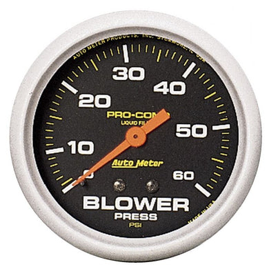 126.60 AutoMeter Pro-Comp Liquid Filled Blower Pressure Gauge (2-5/8