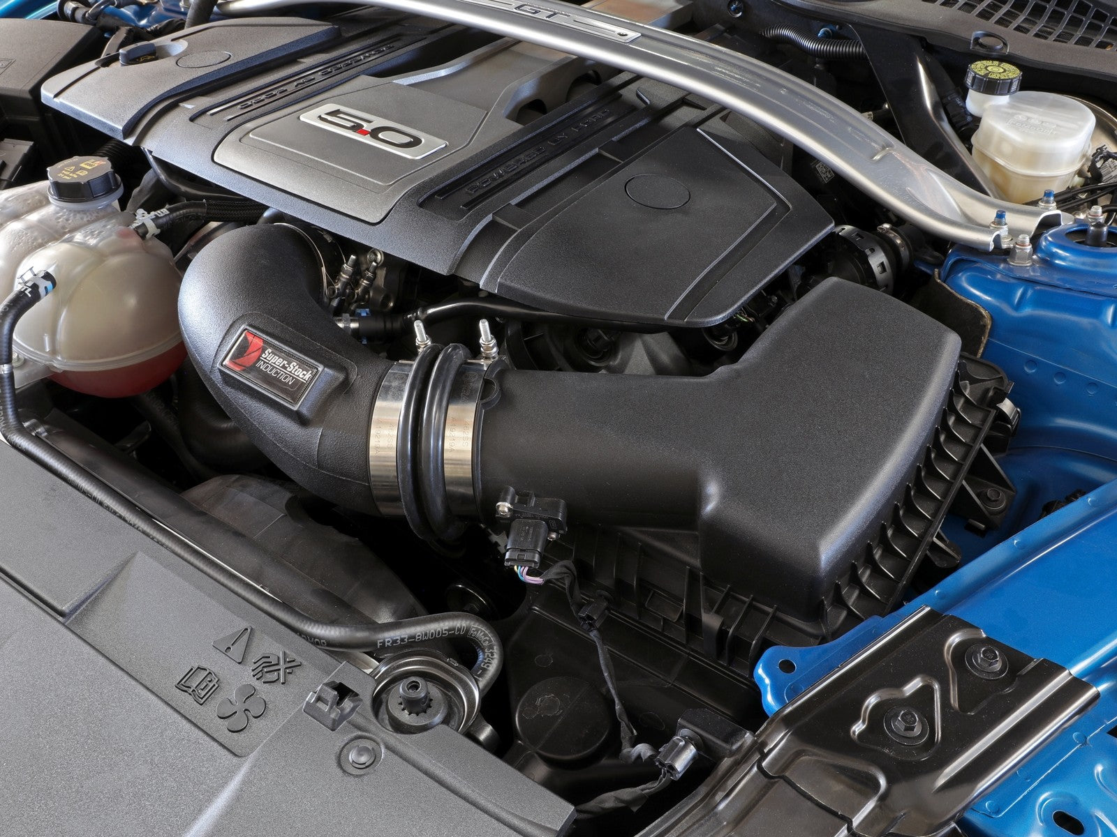 aFe Super Stock Air Intake Ford Mustang GT V8 5.0L (18-21) V8 5.0L Ind