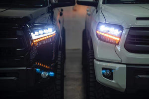699.00 Alpha Owls Quad Pro LED Headlights Toyota Tundra (2014-2019) Black / 5500K Super White - Redline360