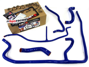 332.50 HPS Silicone Radiator + Heater Hoses Corvette LS3 C6 6.2L V8 [Except ZR1] (09-13) Red / Blue / Black - Redline360