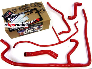 332.50 HPS Silicone Radiator + Heater Hoses Corvette LS3 C6 6.2L V8 [Except ZR1] (09-13) Red / Blue / Black - Redline360