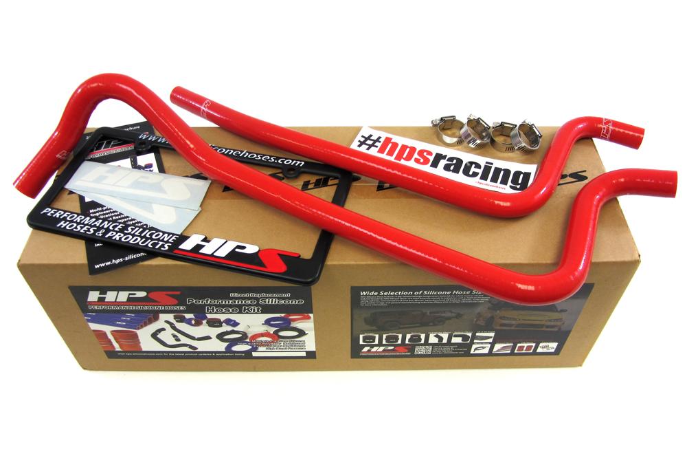 HPS Silicone Heater Hoses Jeep Wrangler TJ 4.0L LHD (0206) Red / Blue