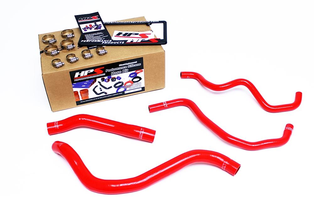 156.75 HPS Silicone Radiator + Heater Hoses Honda Accord 3.5L V6 LHD (08-12) Red / Blue / Black - Redline360